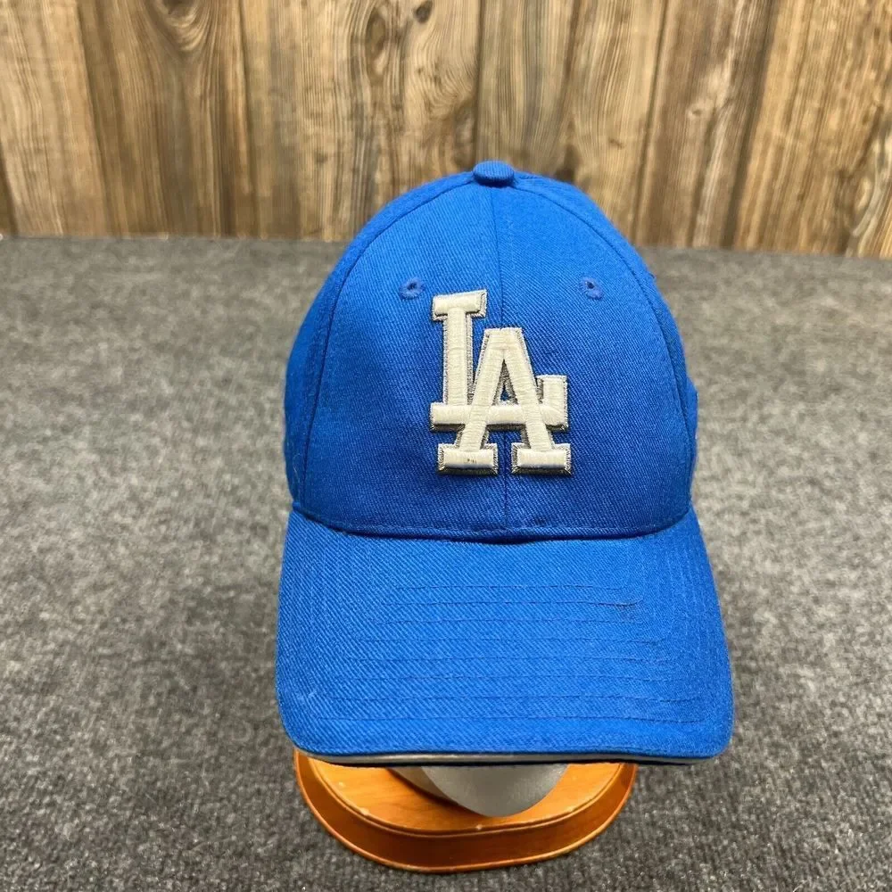 New Era Los Angeles Dodgers MLB Logo Cap‎ Adult Adjustable Strap Blue Hat